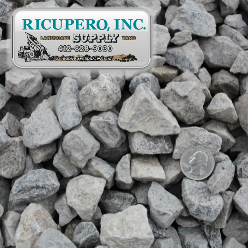 Pile of 2B Limestone gravel at Ricupero Supply Yard