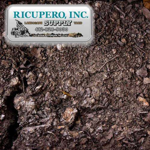 Close-up of mushroom compost at Ricupero Supply Yard