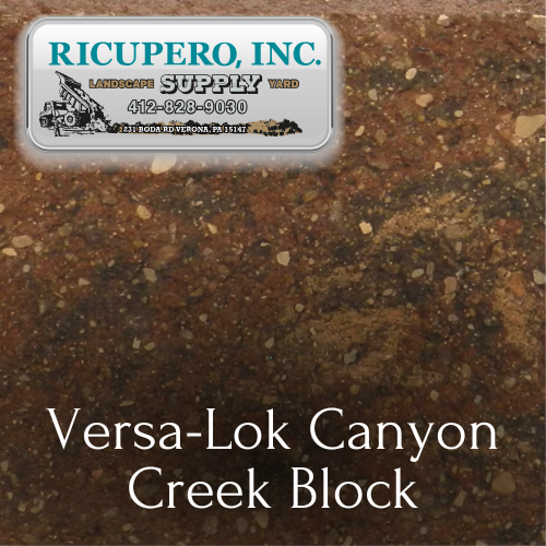 Close up of Canyon Creek Versa Lok Blocks for Color Reference
