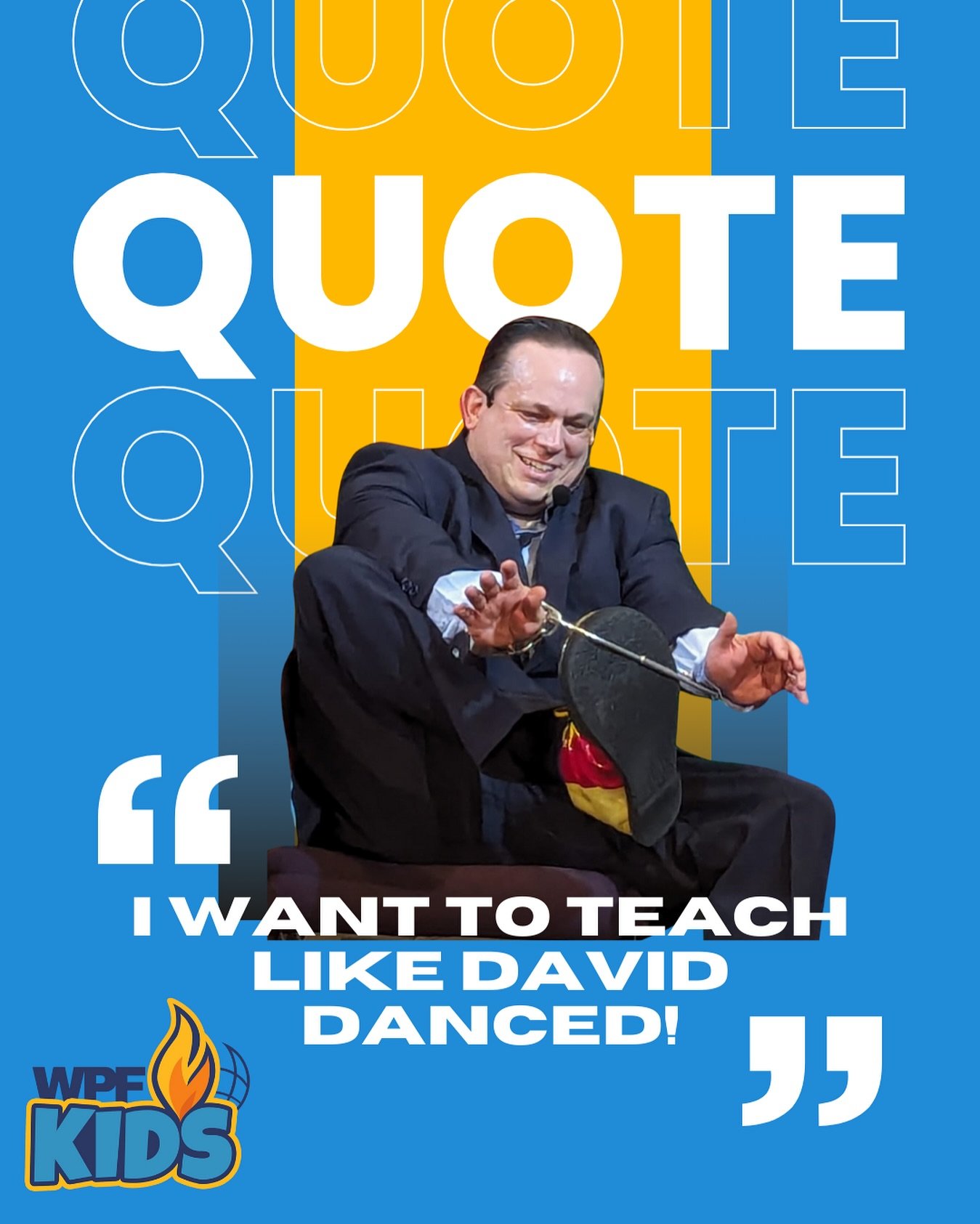 💥 Midweek inspiration 💥 

🔸 David danced with ALL of his might
🔶 He did not care about his position, image or what others thought&hellip;
🔶 He gave it EVERYTHING he had in the tank!

Teach like David danced! 💯
#kidmin #sundayschool #inspiration