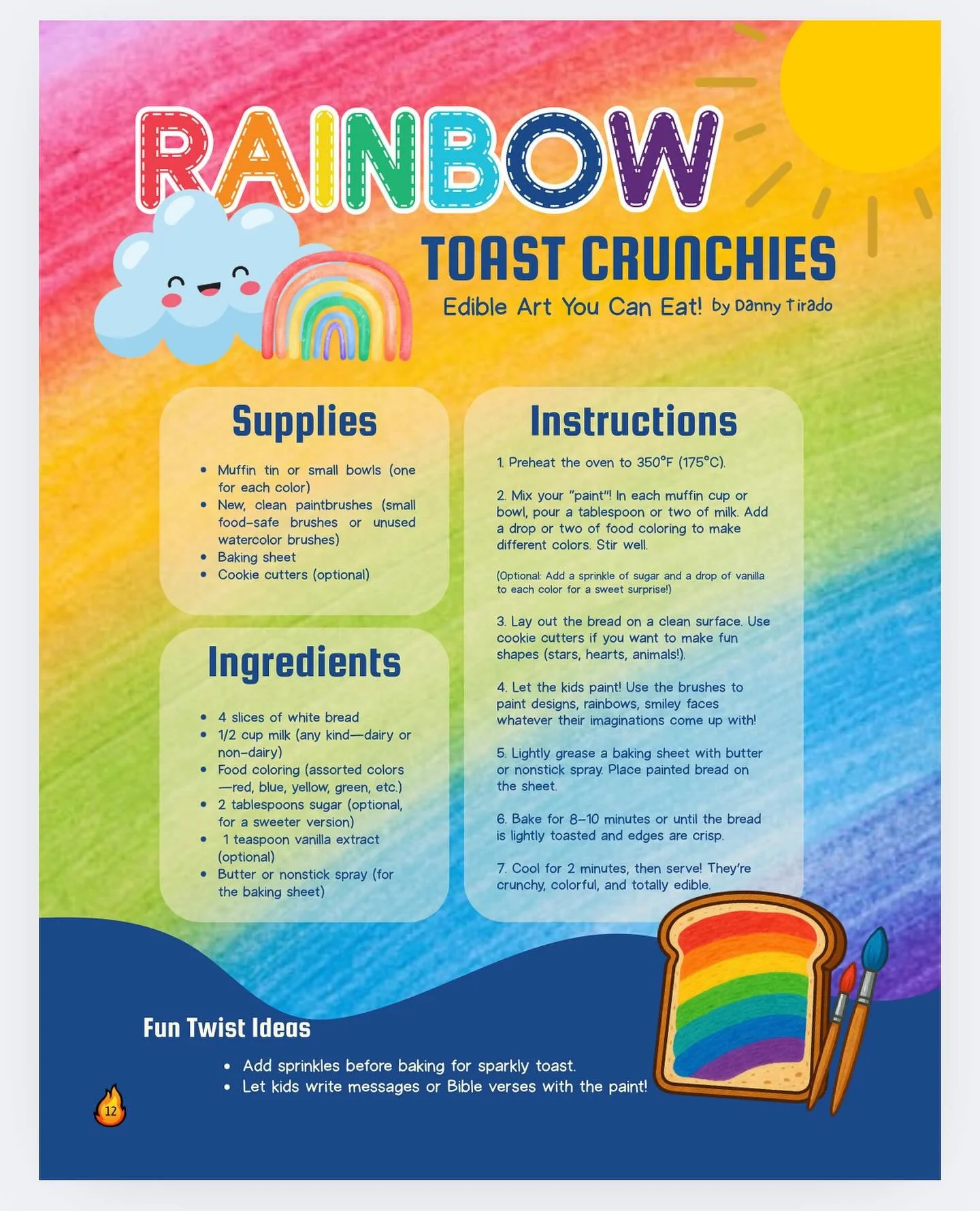 Got the summer blues? 🌧️
Add some color to your day with SPARK! Rainbow Toast Crunchies! 🌈🍞✨

The rainbow is more than just fun&mdash;it&rsquo;s a reminder that God always keeps His promises. No matter what life looks like, He&rsquo;s still workin