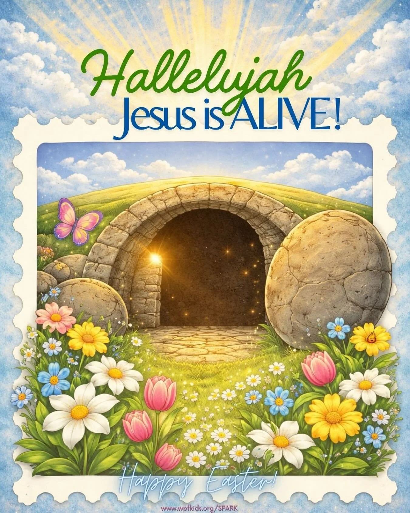 The Tomb is Empty!! 
This Easter weekend, our prayer for your family is that you never forget the incredible love God has for each and every one of us. ❤️
He robed Himself in flesh, dwelt among us, conquered death, hell, and the grave, and rose again
