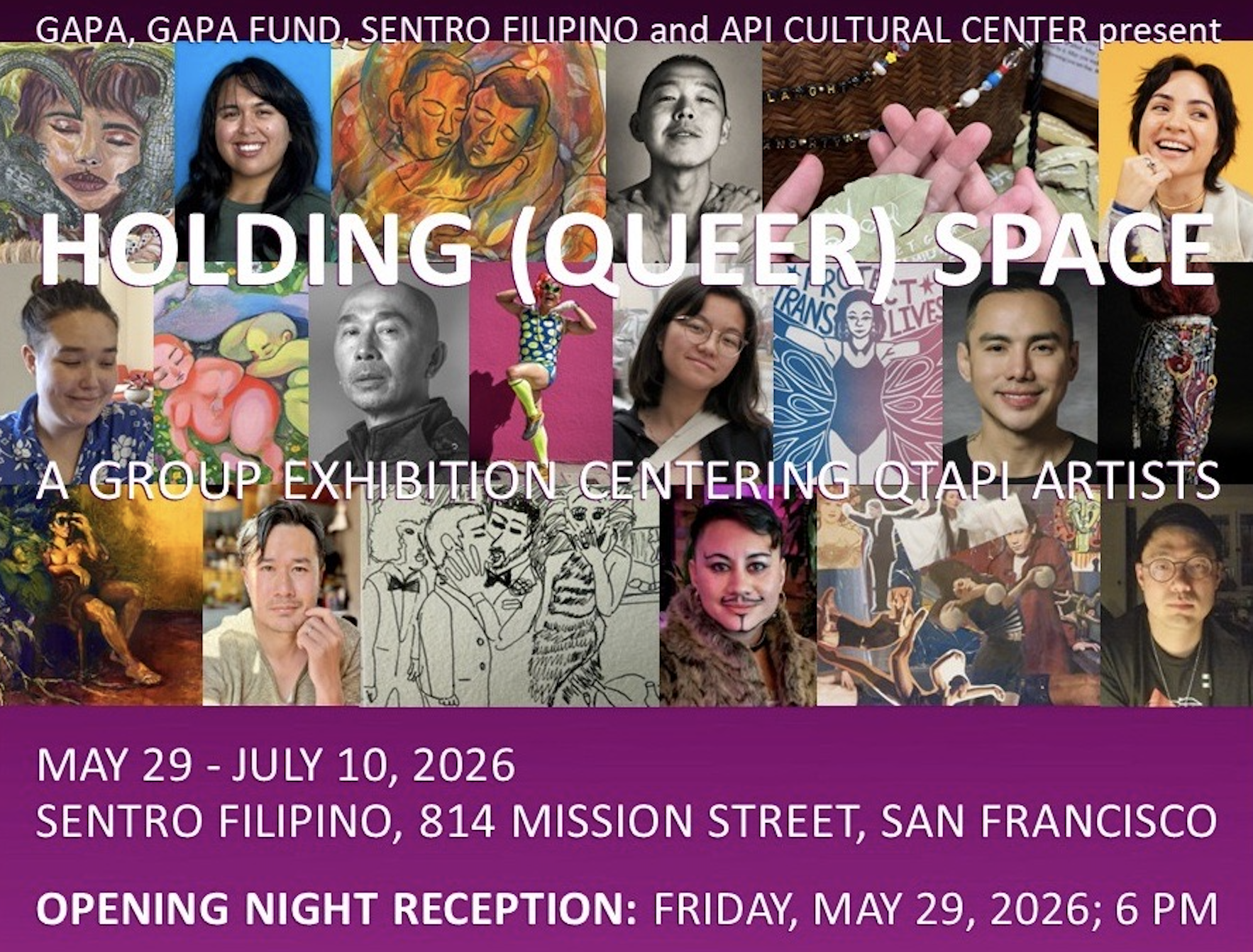 “Holding (Queer) Space” Opening Night Reception