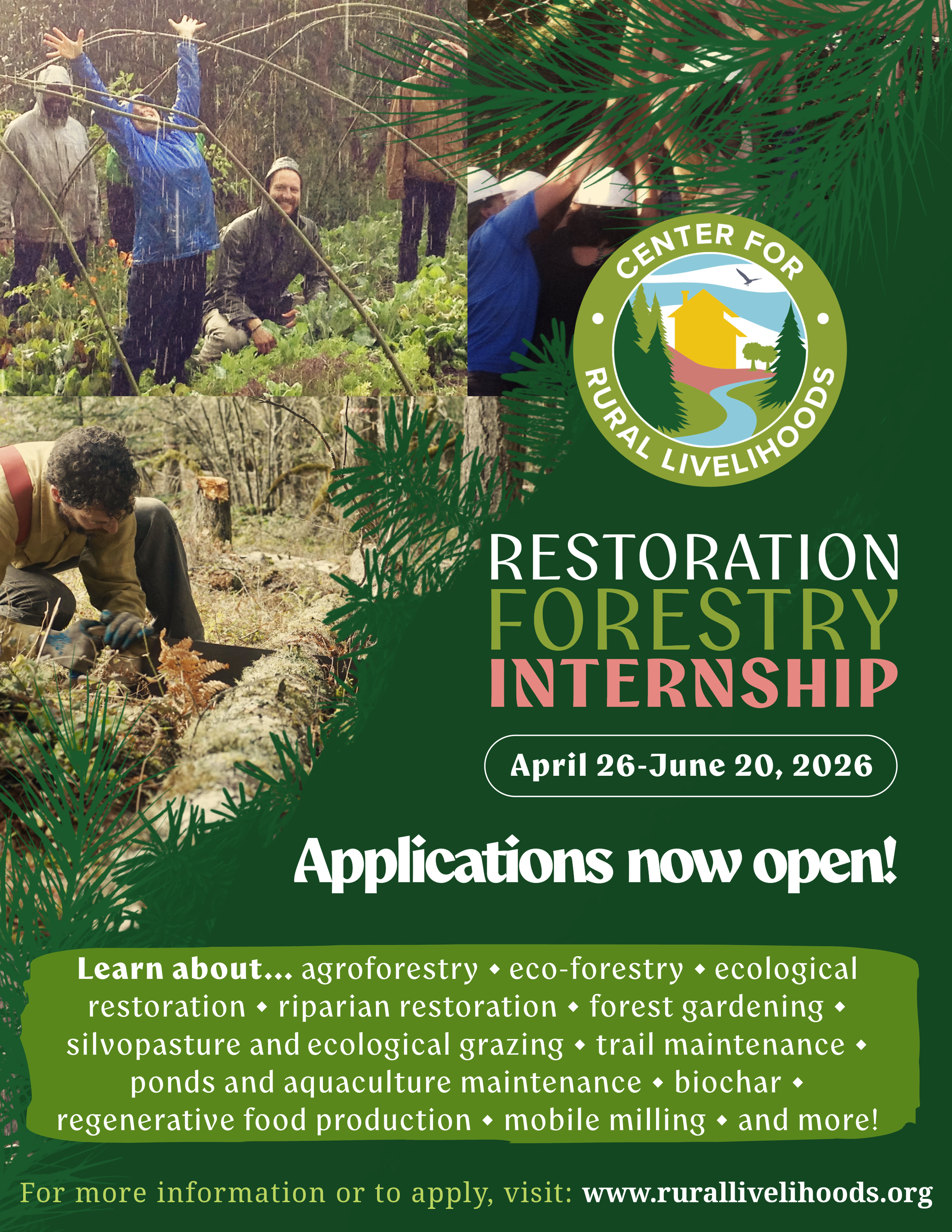 CRL Restoration Forestry Internship