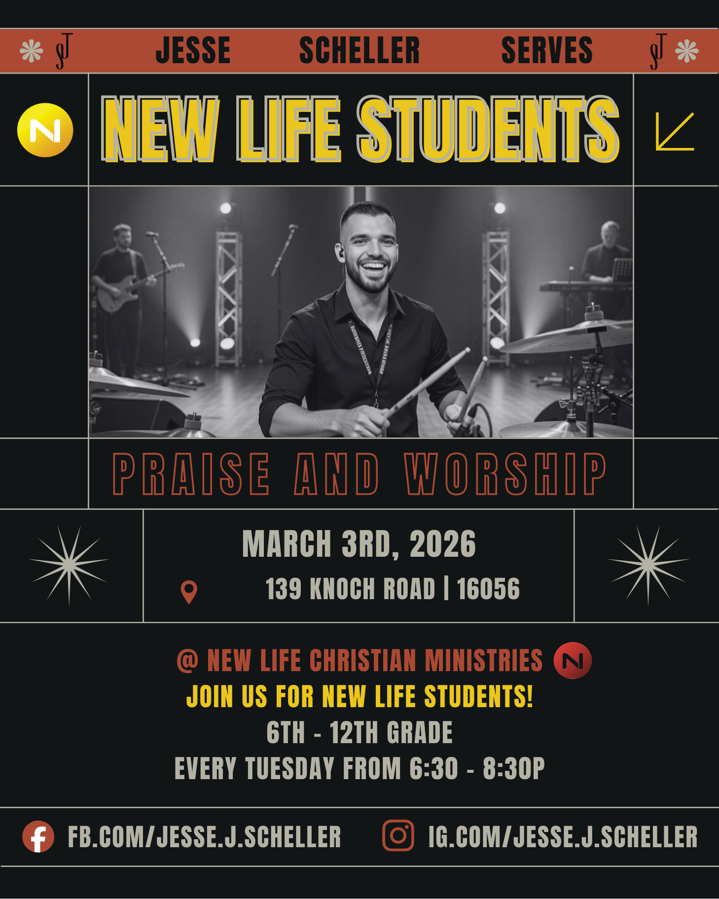 Praise &amp; Worship with New Life Students
