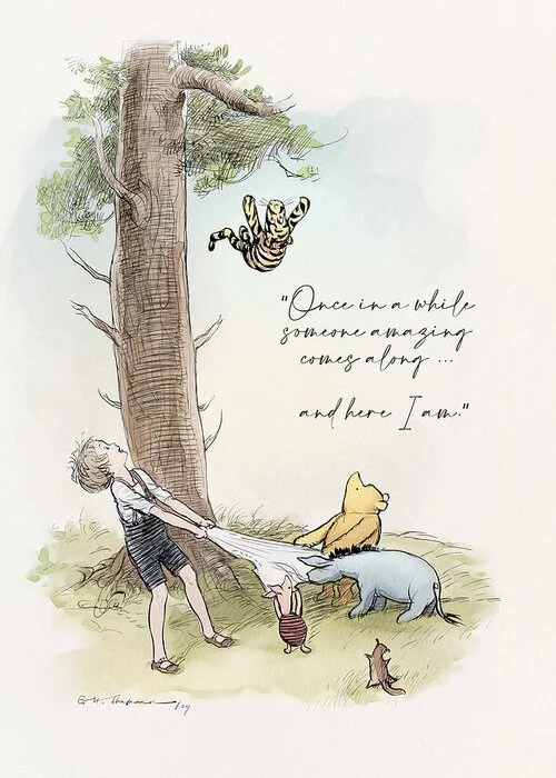 Winne the Pooh Wall Print Quote