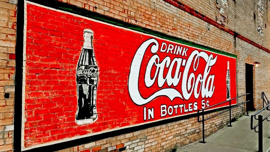 CocaCola Brick Mural Outdoor Wall Painting