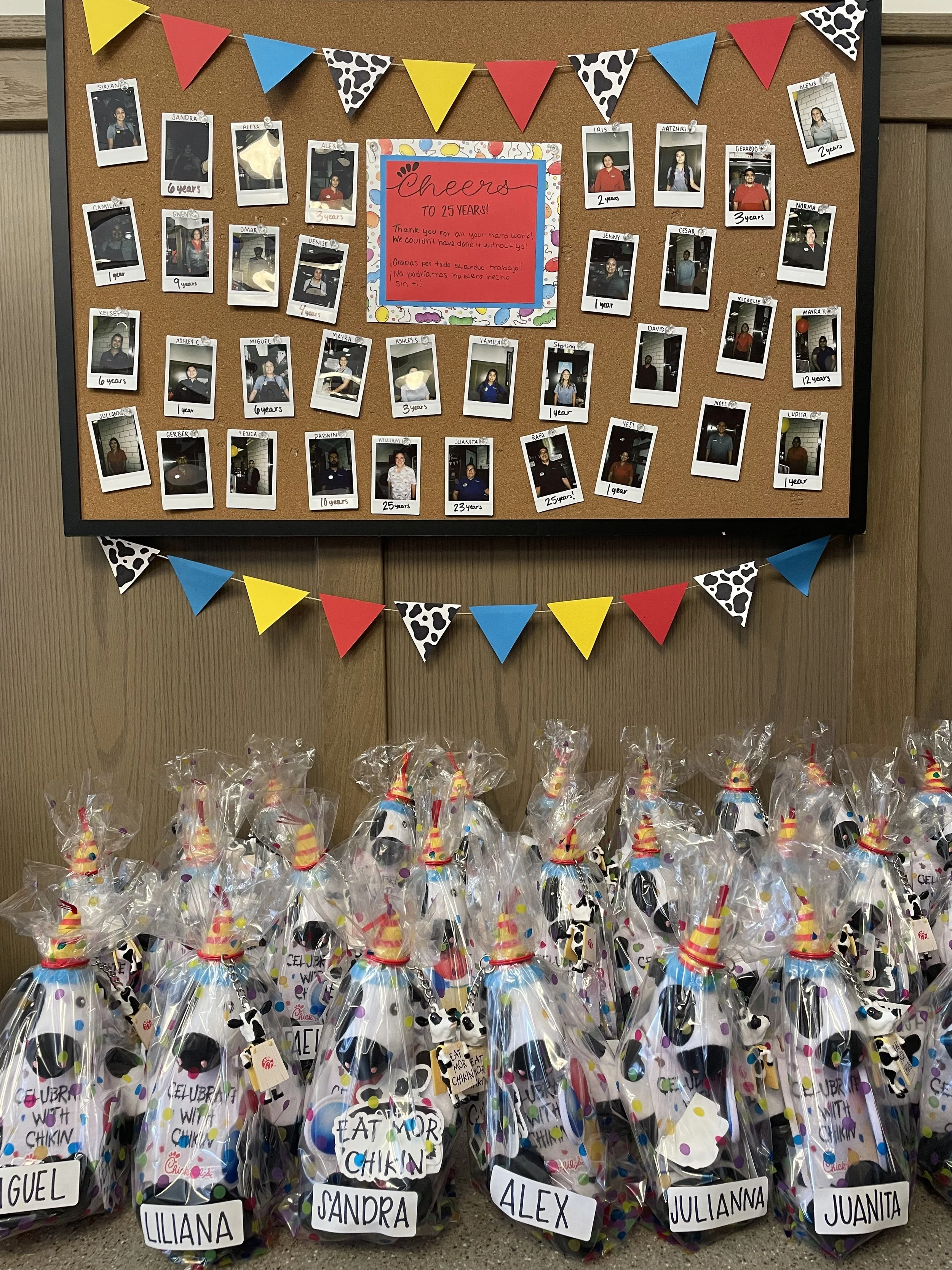 25 Year Anniversary Team Appreciation Gifts