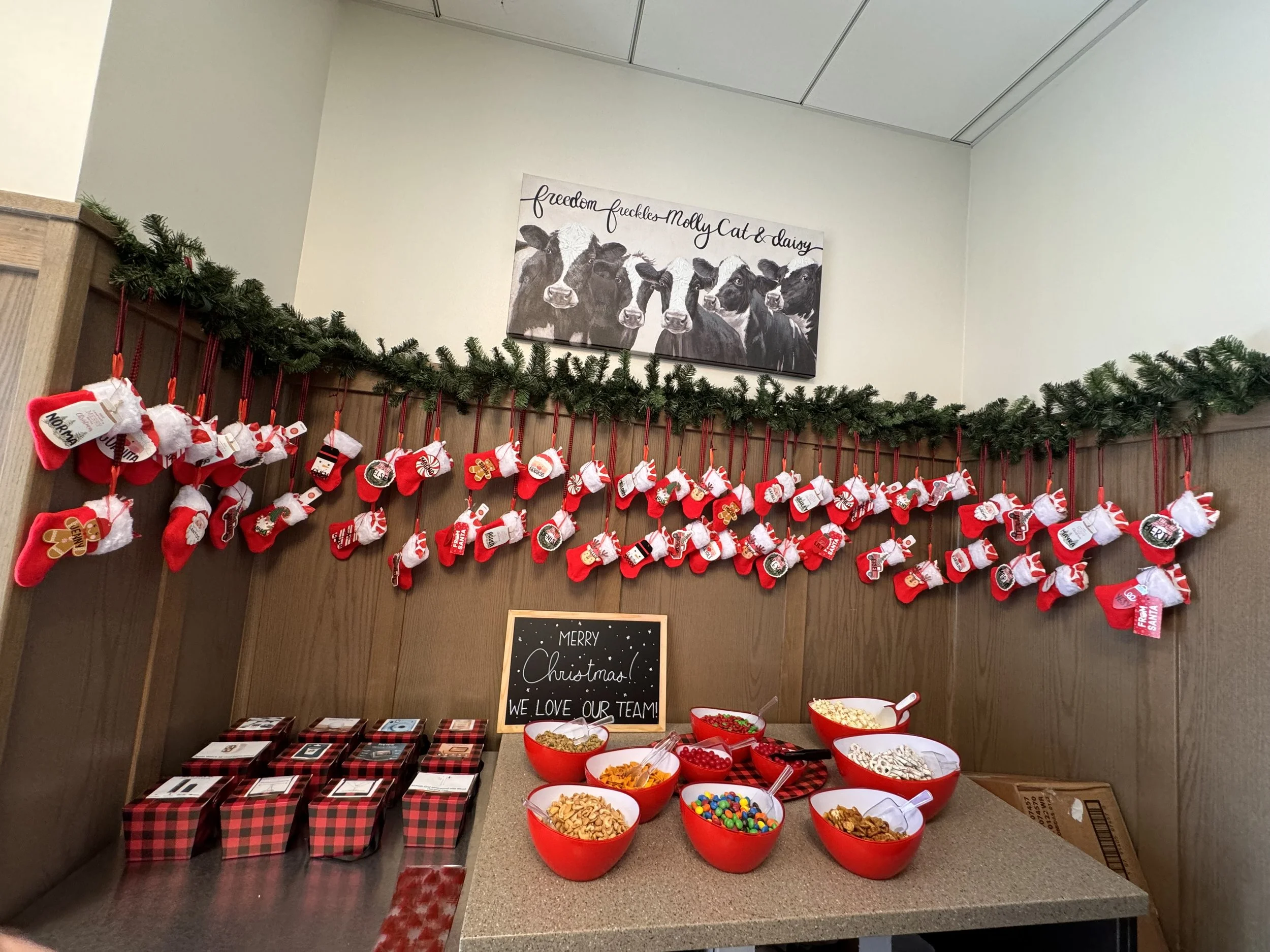 Christmas Team Appreciation Snack Bar