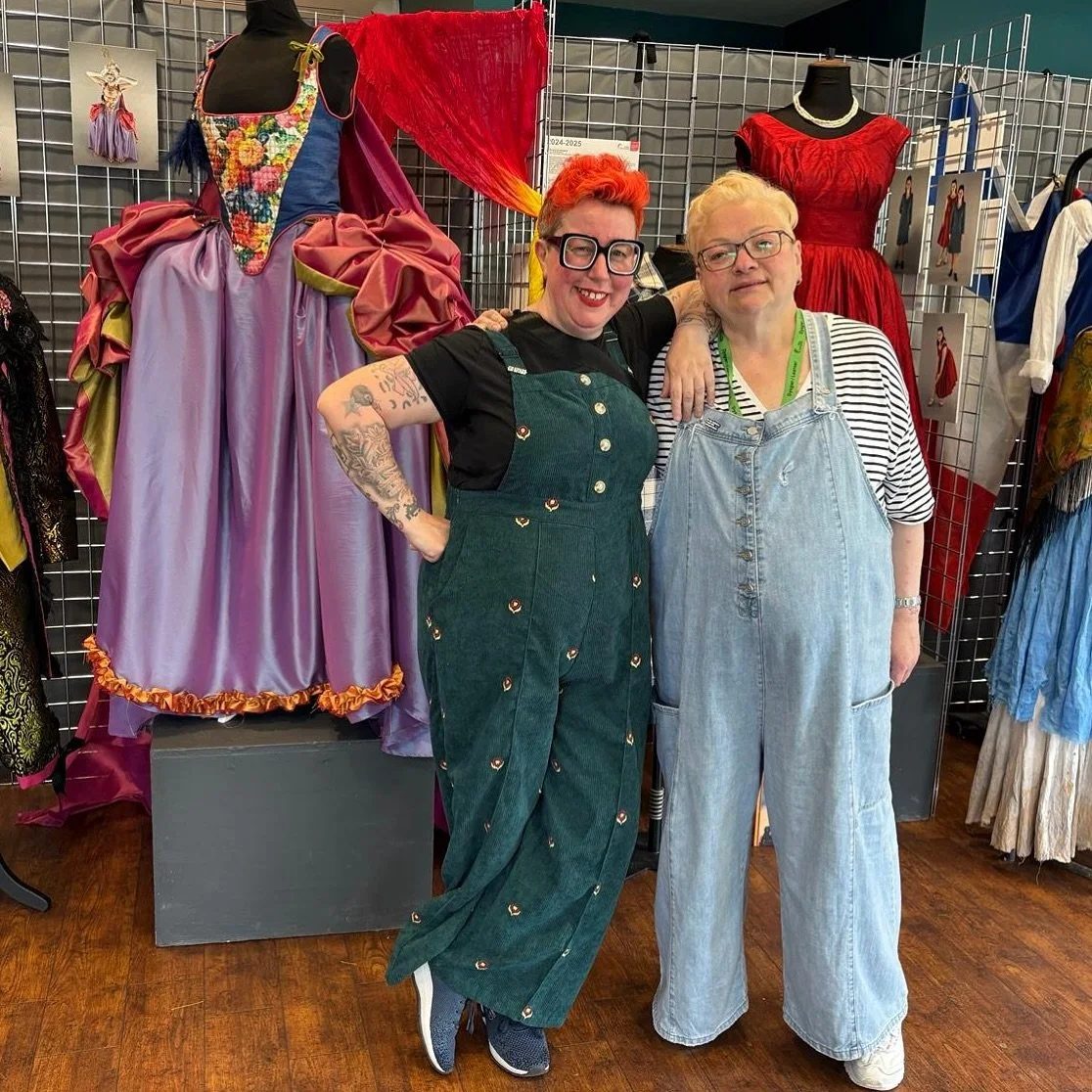 Me and my bestie at our costume grad show, giving “Mel & Sue hosts the great costume throwdown.” This is one of the few times I’ve truly felt put together - like I was finally wearing something that felt like me.
Since graduati