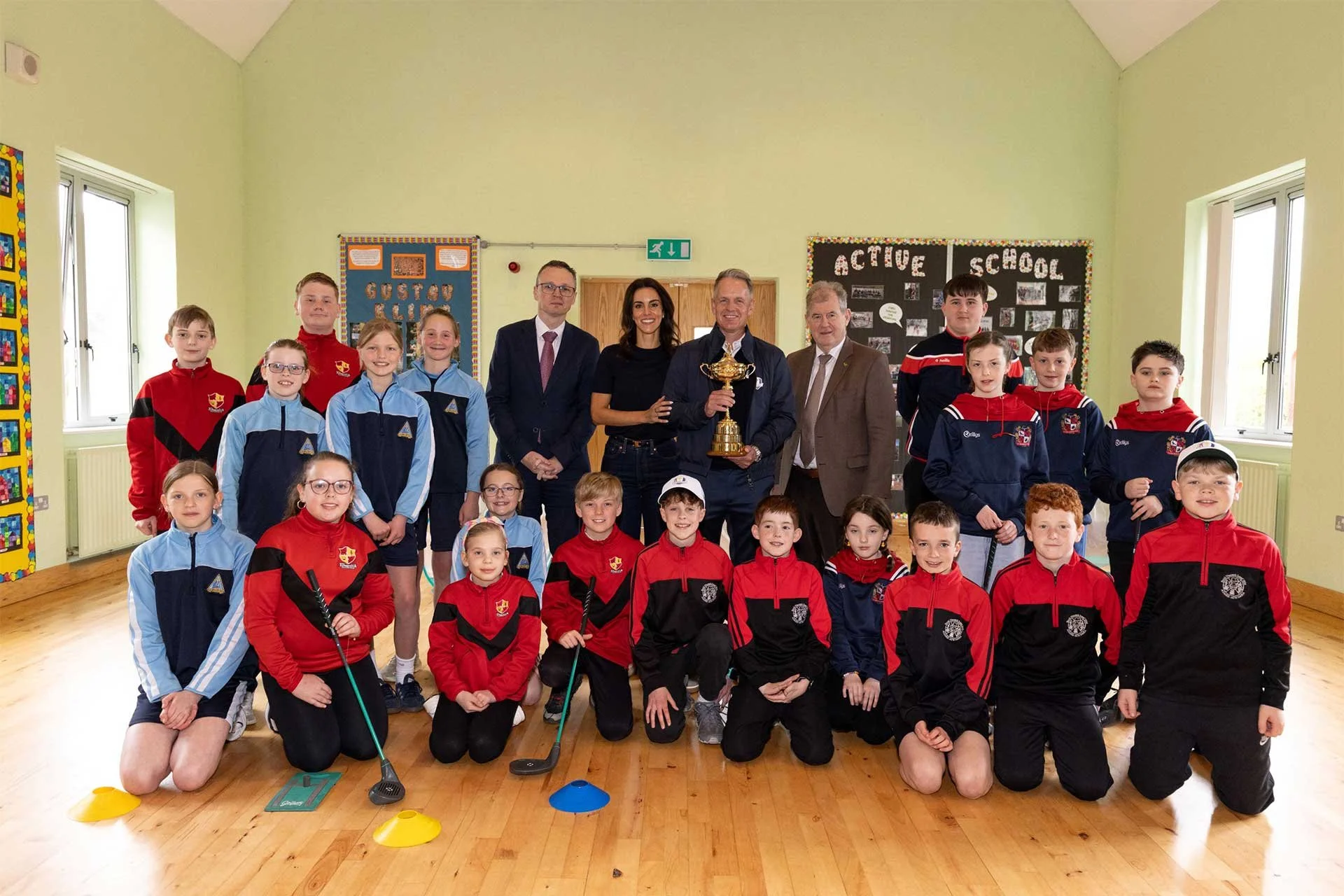 DONALD TAKES THE RYDER CUP TO LIMERICK SCHOOL CHILDREN