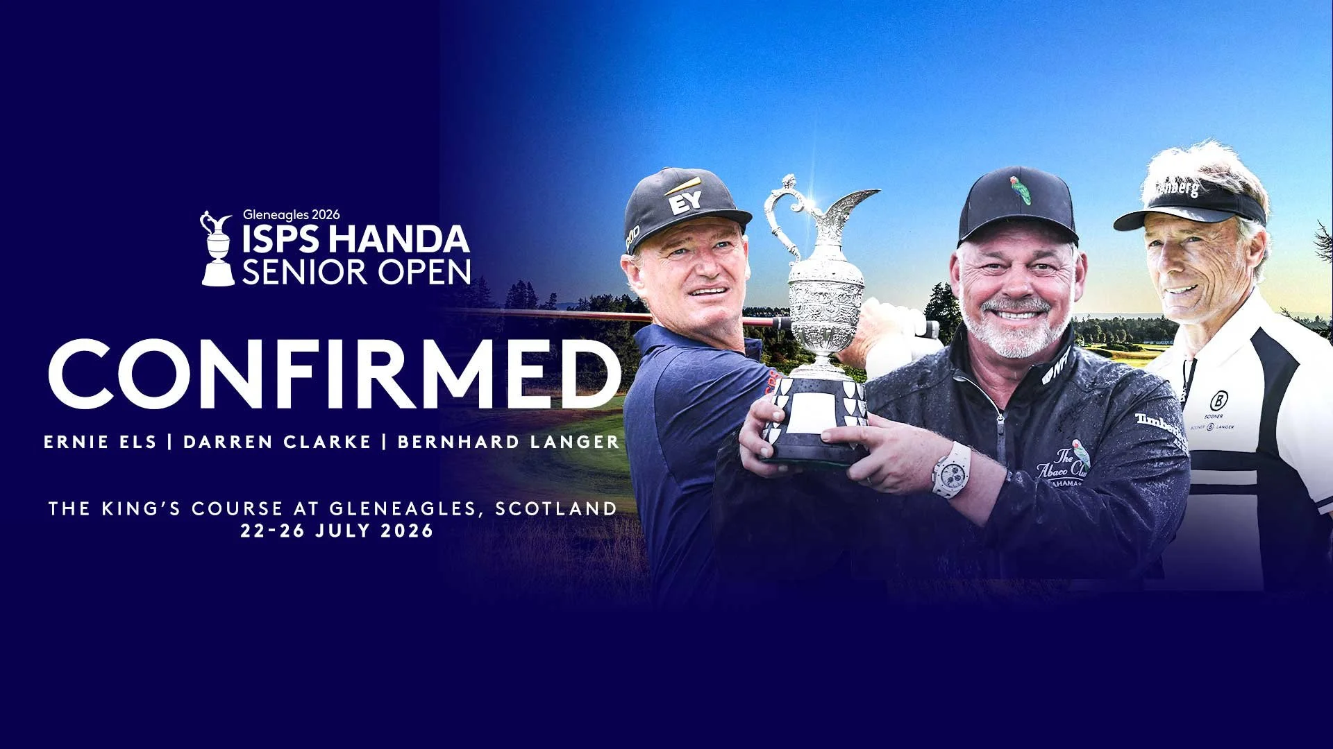 CLARKE JOINS HARRINGTON FOR SENIOR OPEN AT GLENEAGLES