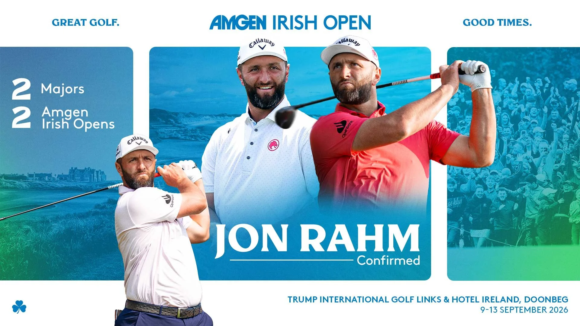 FORMER WINNER RAHM CONFIRMED FOR AMGEN IRISH OPEN