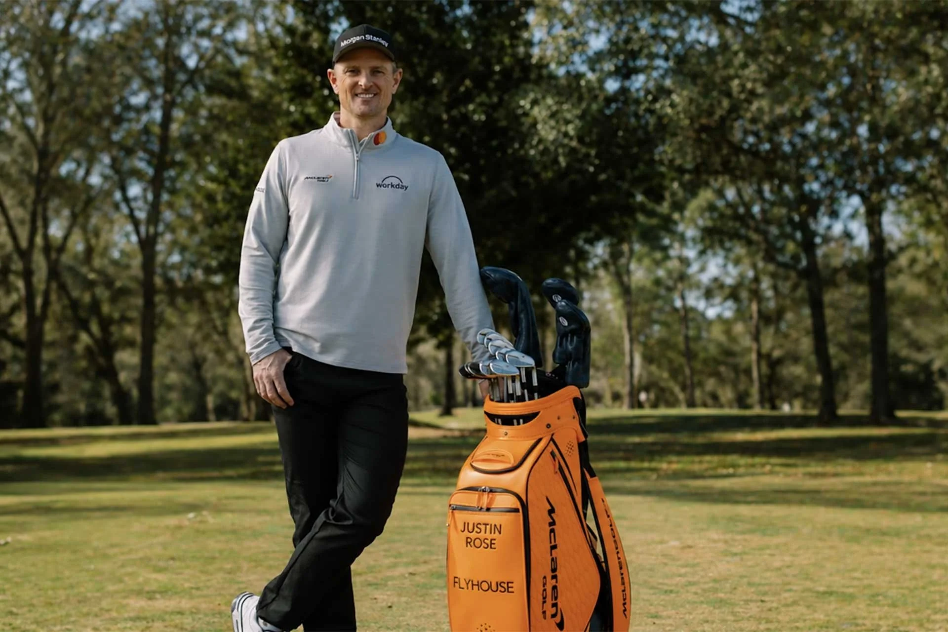 Major winner and Olympic gold medallist Justin Rose is one the ambassadors and investors in McLaren Golf. (Photo: McLaren Golf)