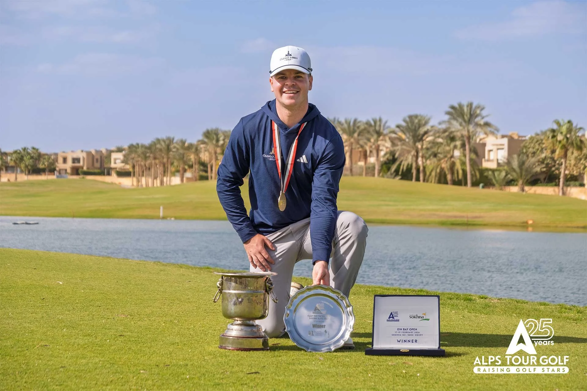 Ireland’s Sam Murphy wins on his professional debut at the Ein Bay Open on the Alps Tour (Photo: Alps Tour/3MIND/Raffaele Canepa)