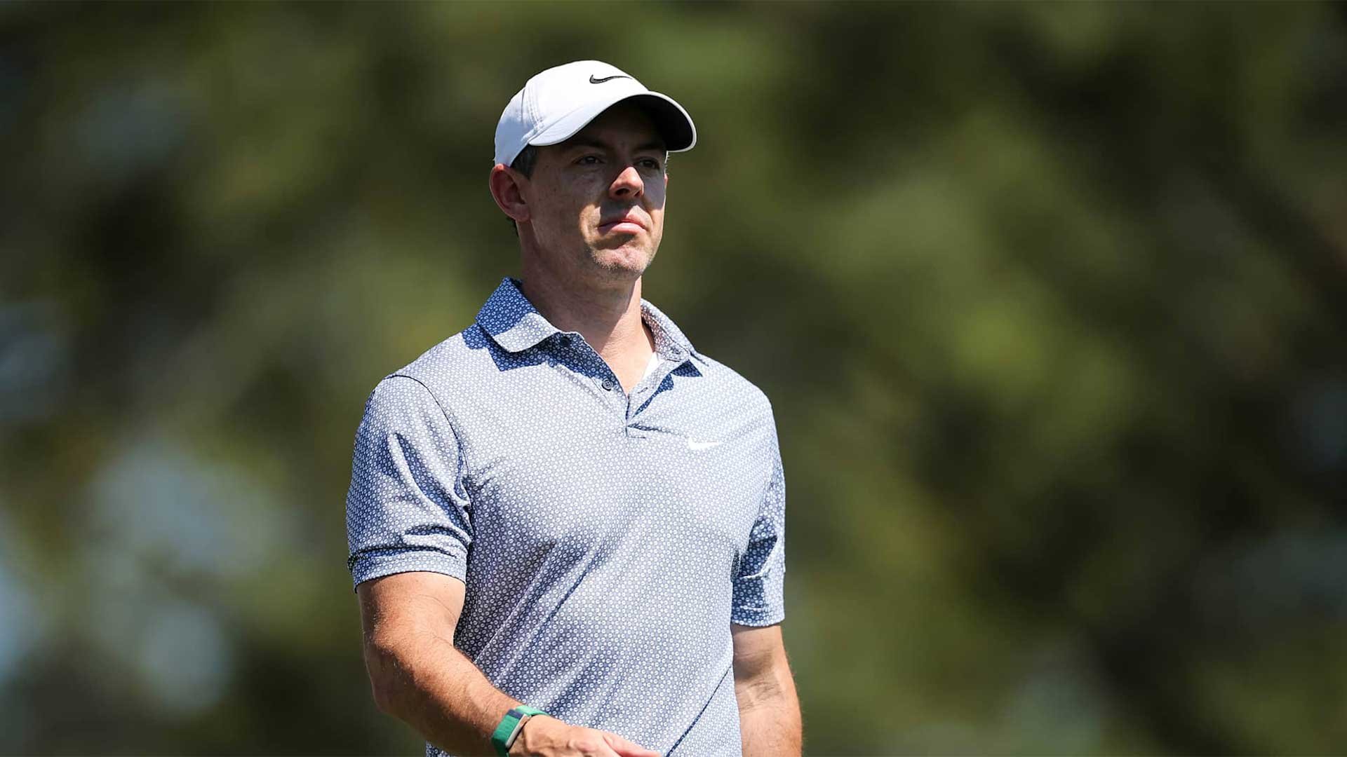 Defending champion Rory McIlroy had a tough day to lose his six stroke advantage but still shares the lead heading into the final round of the Masters. (Photo: Getty/DP World Tour)