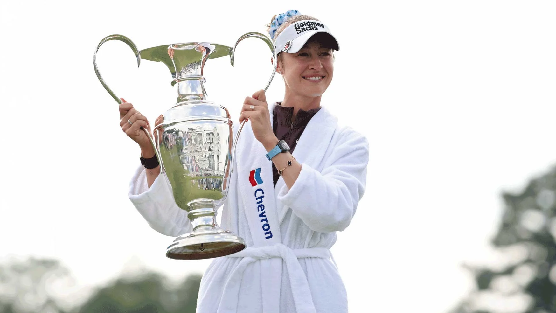 American Nelly Korda after winning The Chevron Championship 2026 at Memorial Park Golf Course in Houston, Texas (Photo: LPGA)