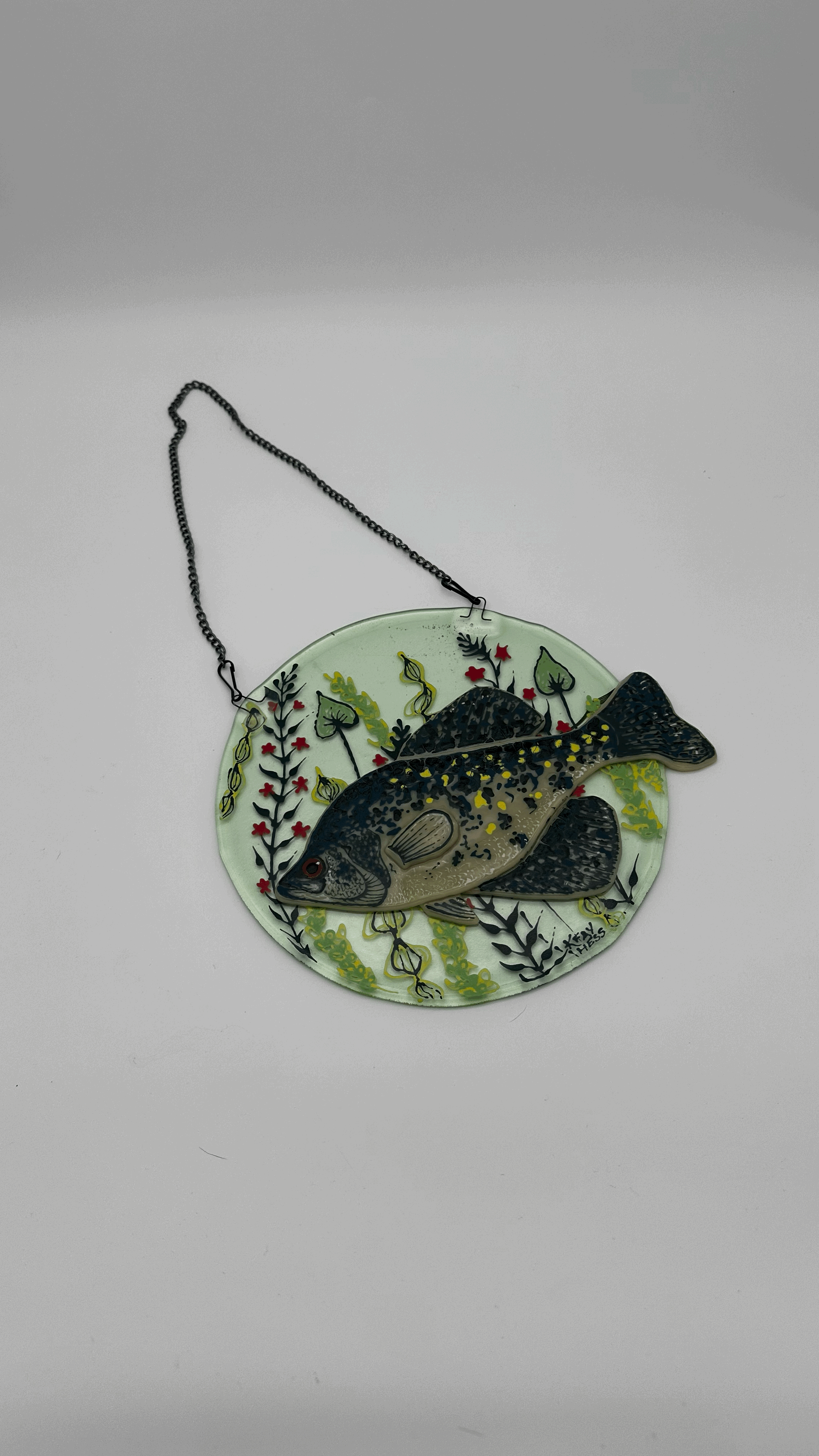 Crappie Fused Glass