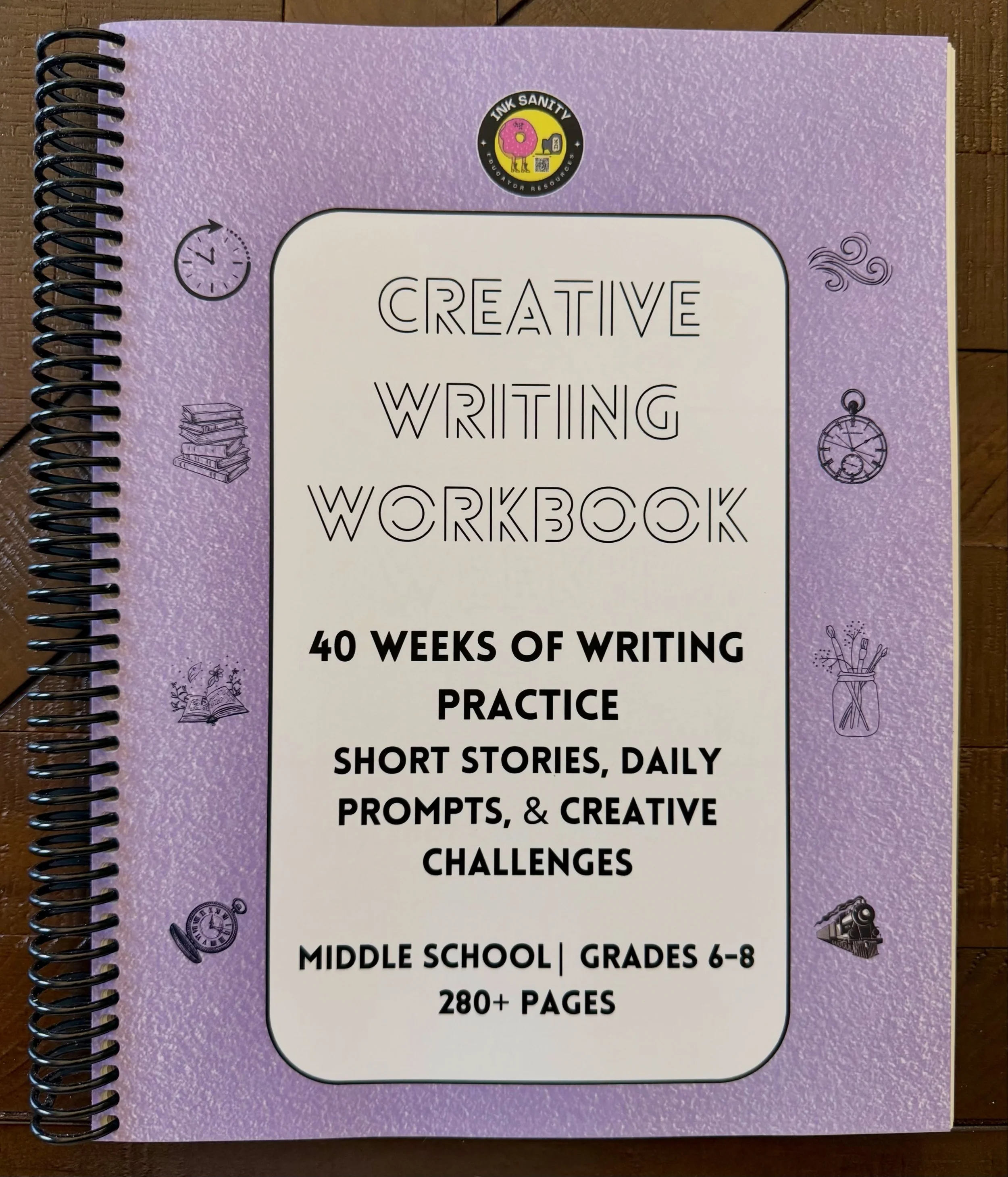 What if writing practice was already planned for you?

The InkSanity EDU Creative Writing Workbooks are designed to make consistent writing practice easier, without requiring teachers to spend hours finding prompts, creating materials, and preparing 