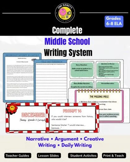Daily writing has proven to improve students&rsquo; confidence, critical thinking, and endurance for longer writing activities. Let us help you keep your students on the right track! Our Complete Middle School Writing System is a flexible curriculum 