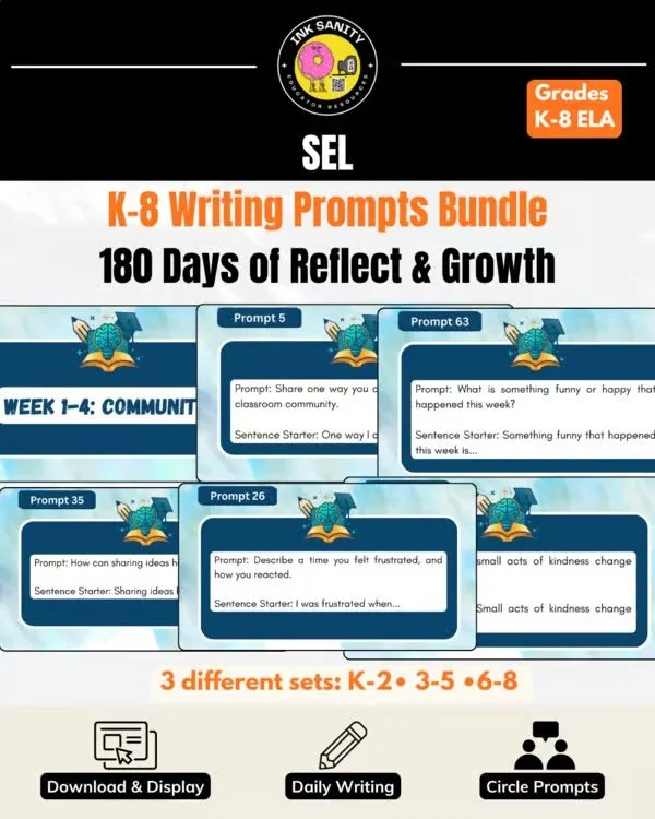 Social Emotional Learning (SEL) is imperative to building a student&rsquo;s capacity for empathy, self-awareness and communication. Lucky for you, we&rsquo;ve got the tools for you to easily incorporate SEL into your classroom!

Our SEL Journal Promp