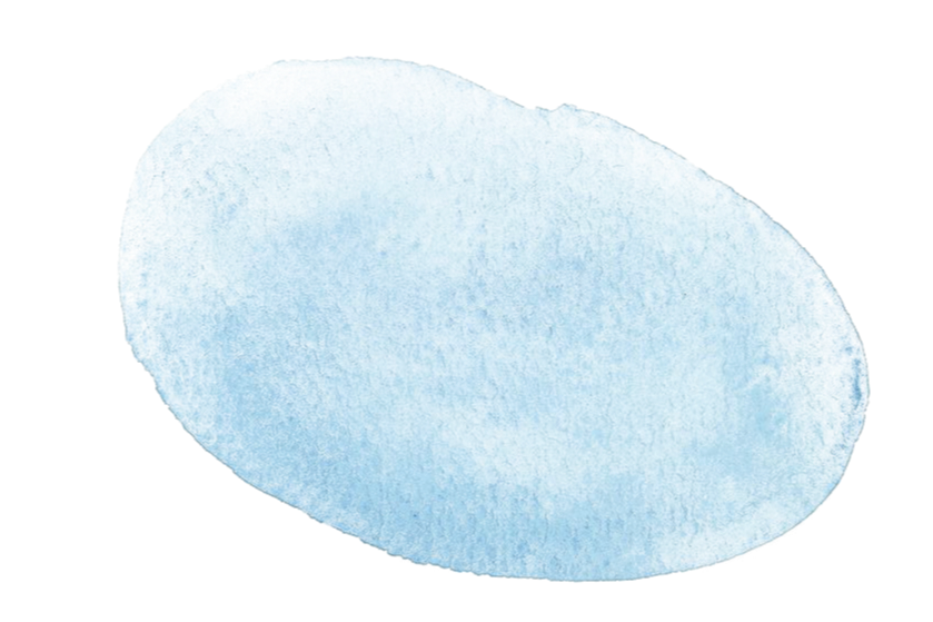 Een blauw waterverf vlek