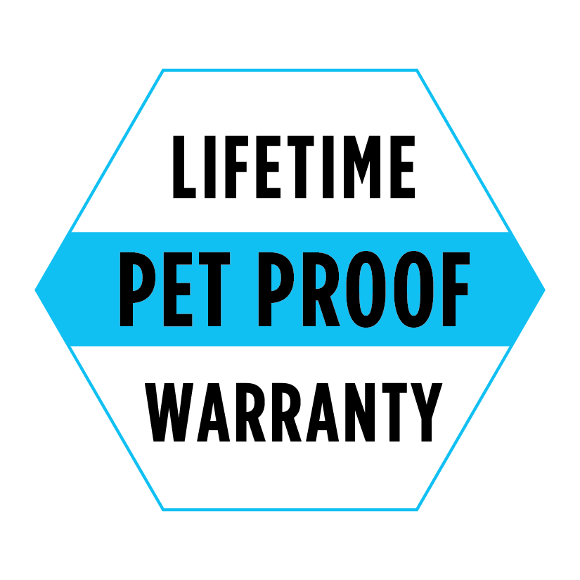 Lifetime pet proof warranty icon