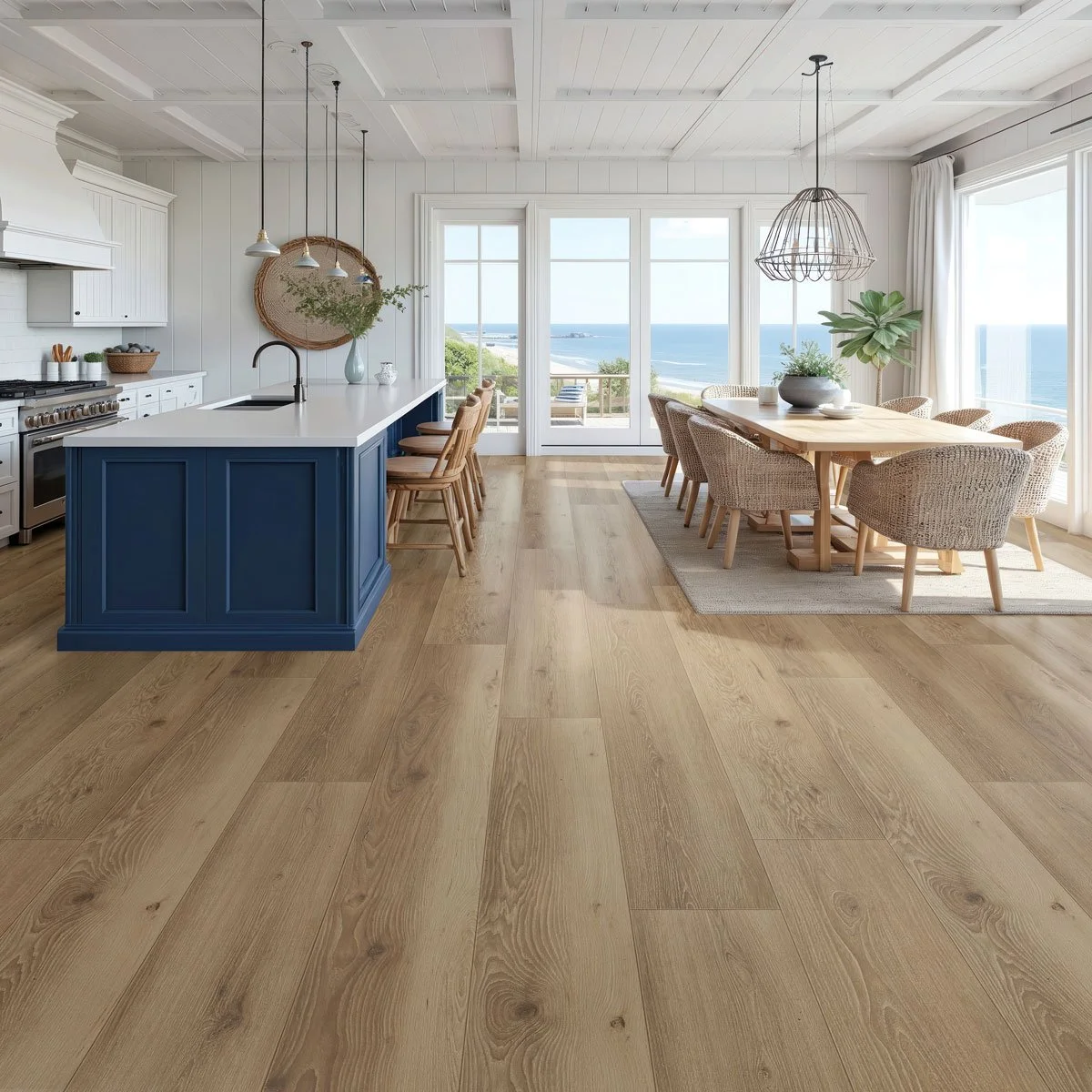 White floor color in room scene