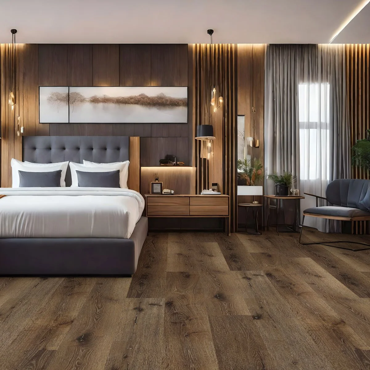 Harbor of Rio flooring in bedroom scene
