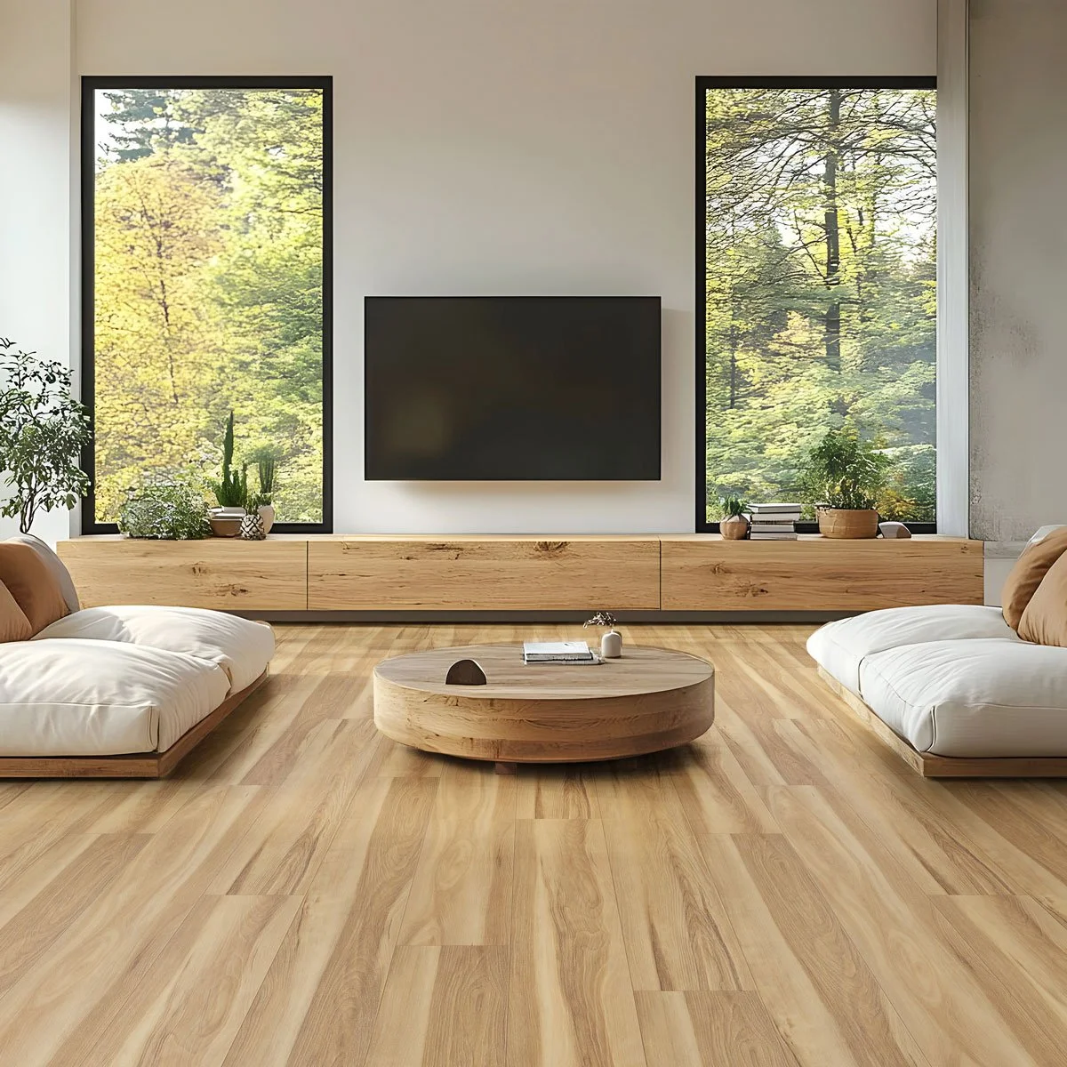 Gravity flooring in a modern room
