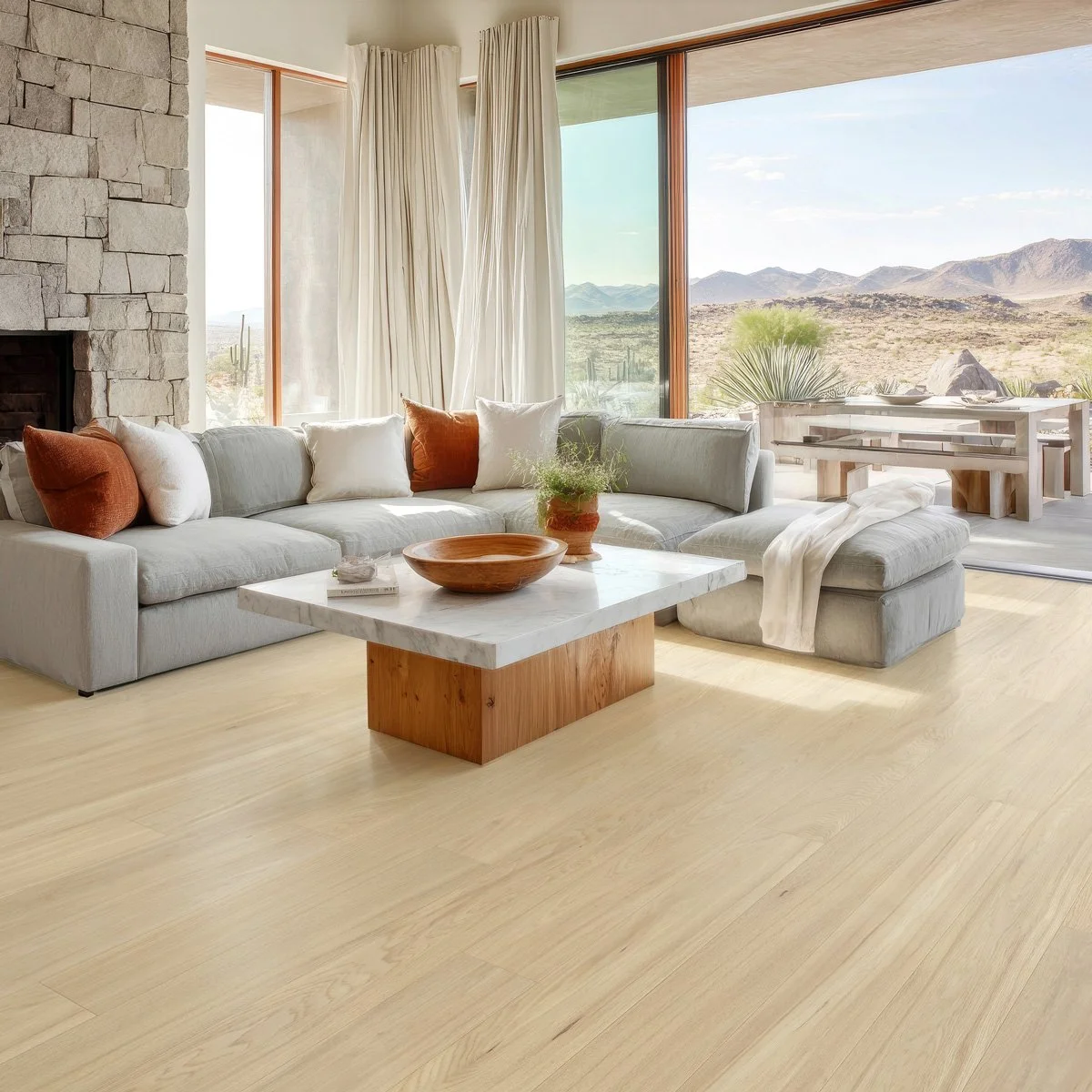 Oasis flooring in a modern living room
