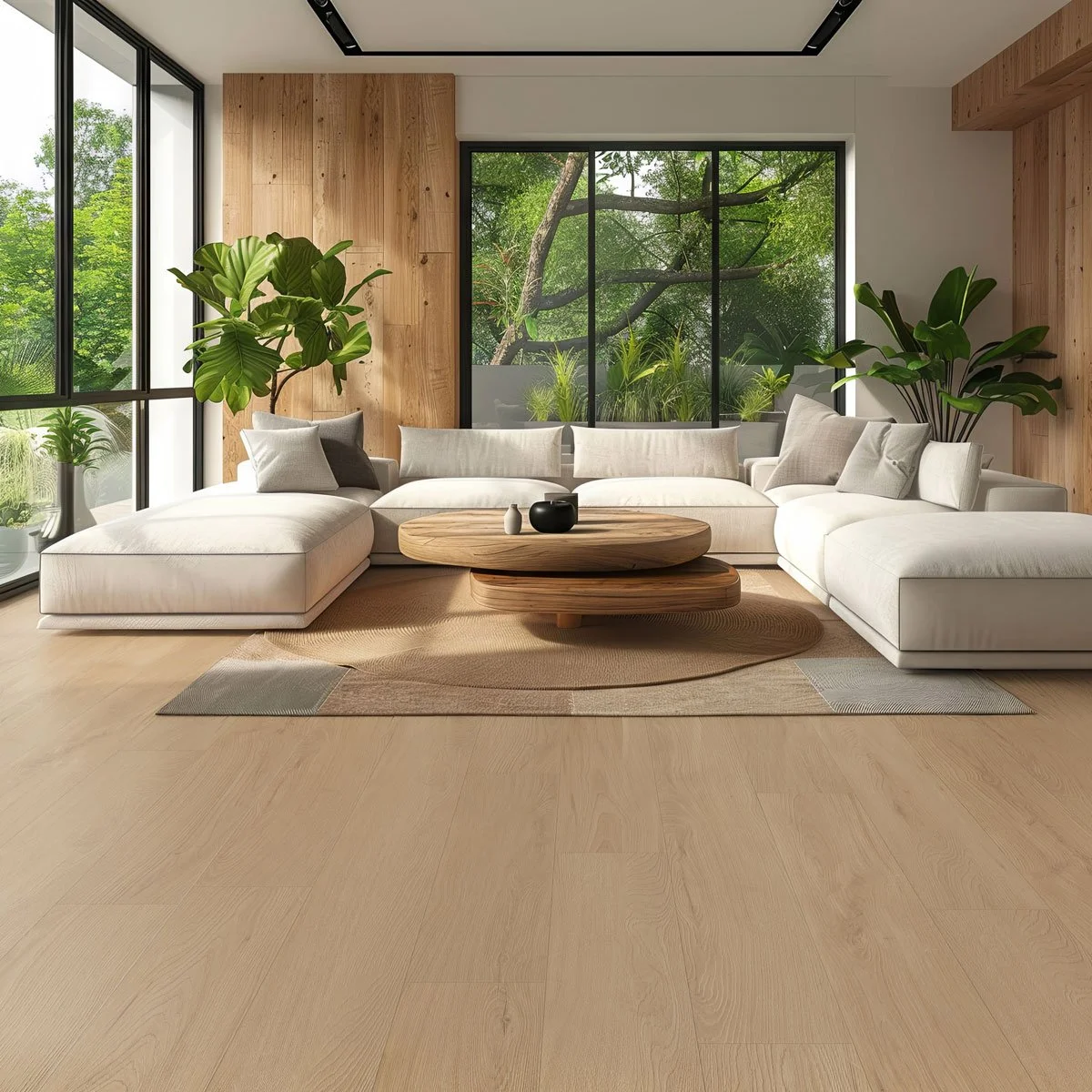 Canopy Party flooring in a modern living room