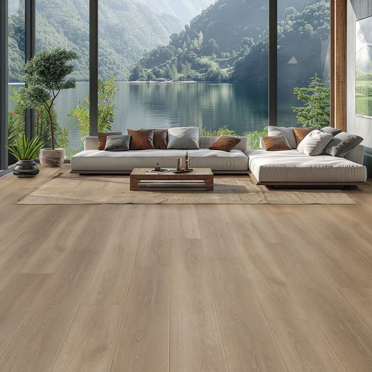 Solar Power flooring in modern living room