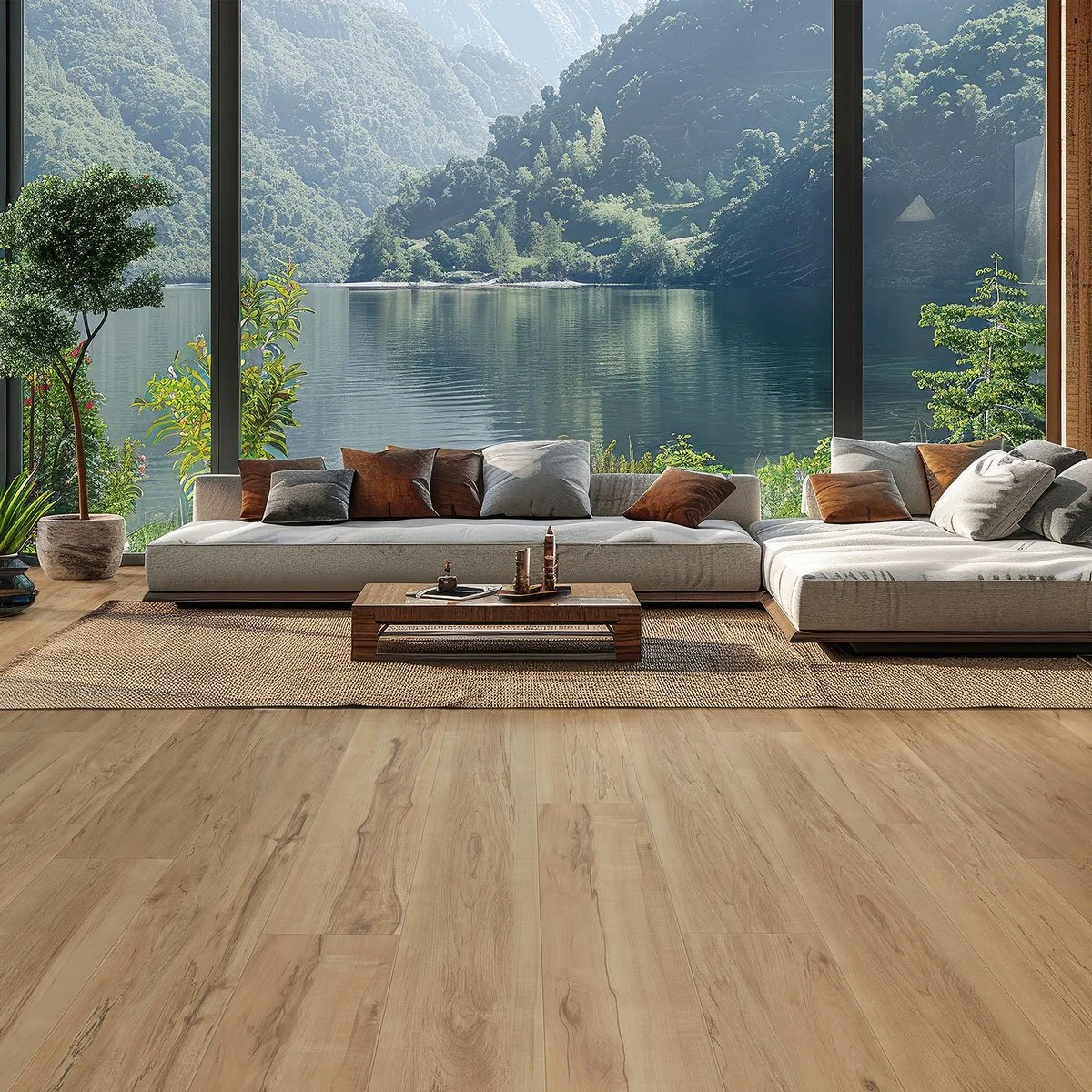 Evergreen Elegance flooring in a modern living room