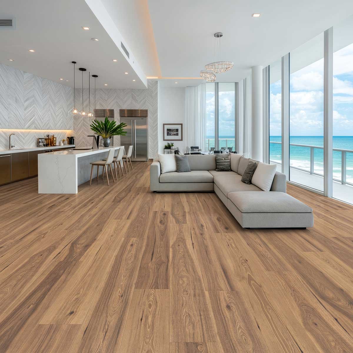 Mako flooring in condominium near the ocean