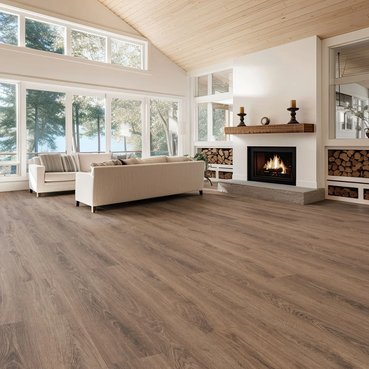 Big Bang flooring in living room