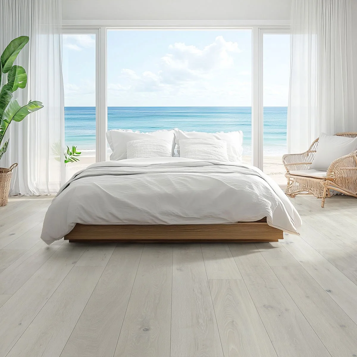 Biscayne flooring in a bedroom