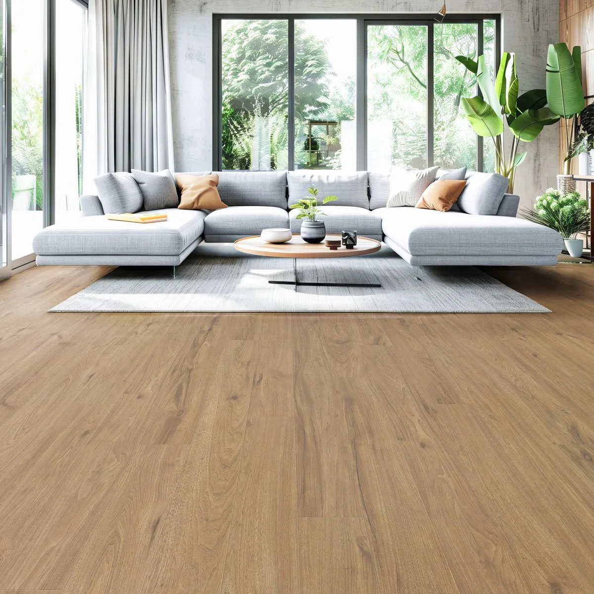 Energy flooring in modern living room