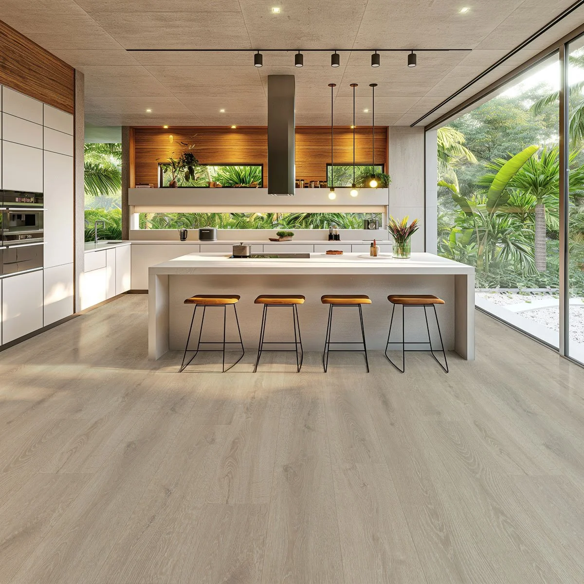 Woodland Harmony flooring in a modern kitchen