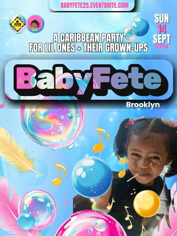 Don&rsquo;t miss the most fun, family-friendly Caribbean experience in #Brooklyn this fall! 🎉👶🏽💃🏽

BabyFete is a Caribbean party for little ones + their grownups - where soca, dancehall, and afrobeats meet kiddie sips, dancing toddlers, and pare