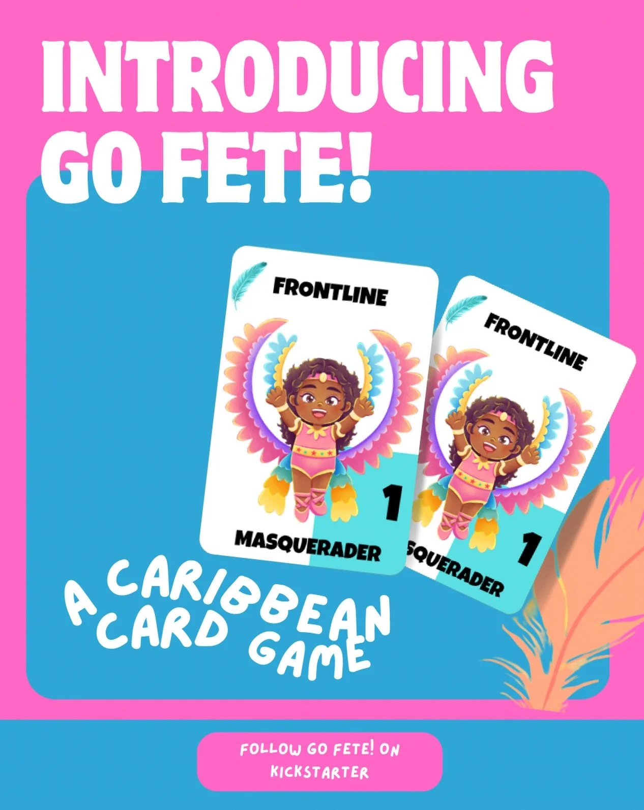 Introducing our first game, GO FETE! A Caribbean spin on the classic card game go fish 🃏

We need 100 families to follow our prelaunch on Kickstarter 🥰

Follow here: https://www.kickstarter.com/projects/waterlilypublishing/go-fete

Link in bio 

#c