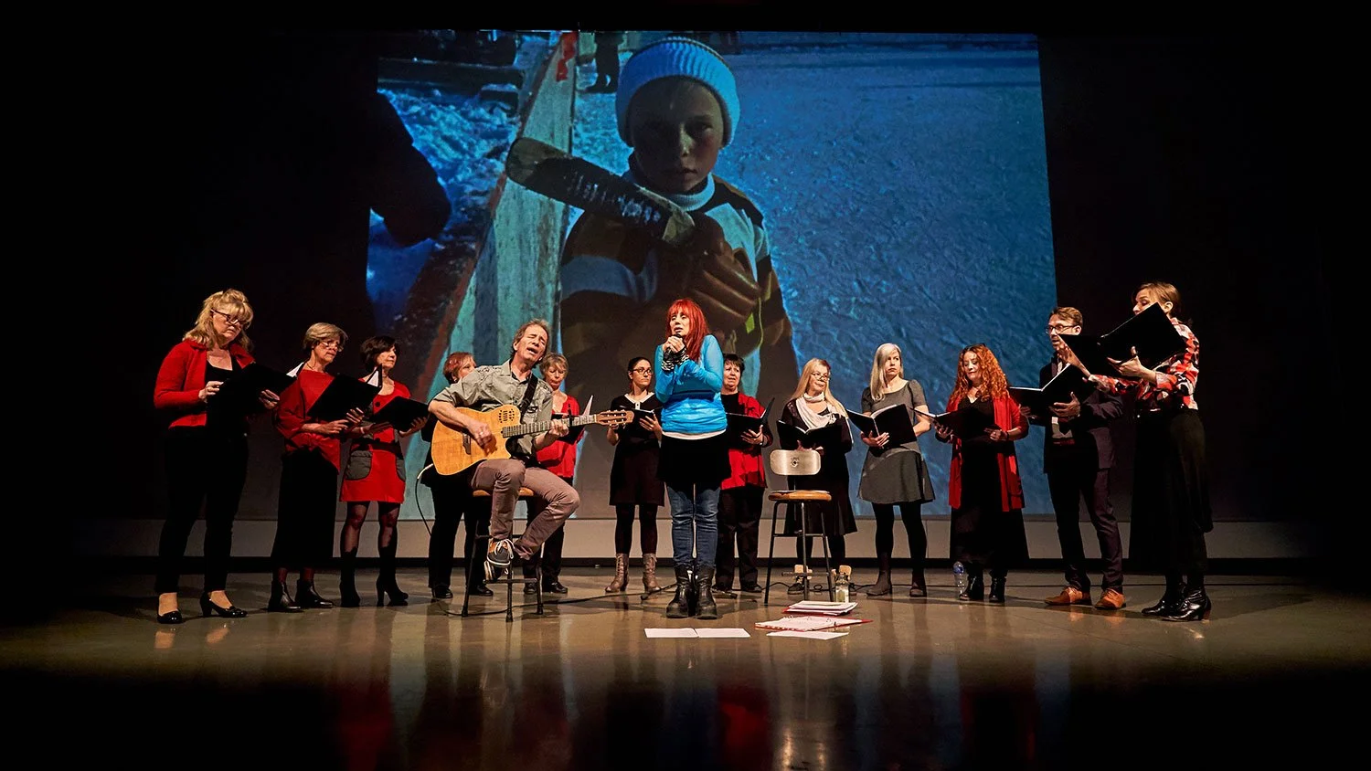  Chloé Sainte-Marie performing during the opening 