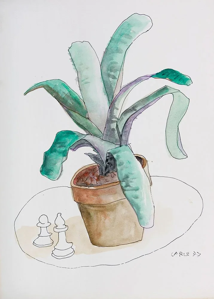   Gilles Carle ,  Sans titre-084 , 1977, Watercolour, 12" x 16" (30,48 x 40,64 cm) 