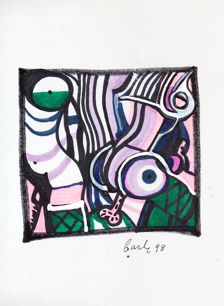   Gilles Carle ,  Sans titre-019 , 1998, Felt pen, 17" x 14" (43,18 x 35,56 cm) &nbsp;&nbsp;&nbsp;&nbsp;&nbsp;&nbsp;&nbsp;&nbsp;&nbsp;&nbsp;&nbsp; 