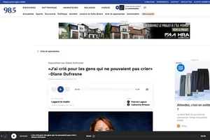 Exposition sur Diane Dufresne - J'ai crié pour les gens qui ne pouvaient pas crier