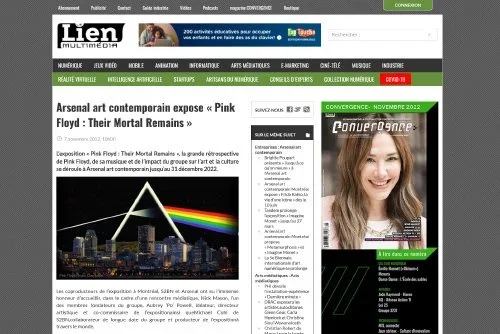 Arsenal art contemporain expose «&nbsp;Pink Floyd&nbsp;: Their Mortal Remains&nbsp;»