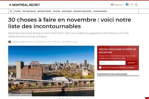 30 choses à faire en novembre : voici notre liste des incontournables