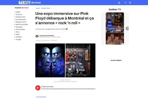 Une expo immersive sur Pink Floyd débarque à Montréal et ça s'annonce « rock 'n roll »