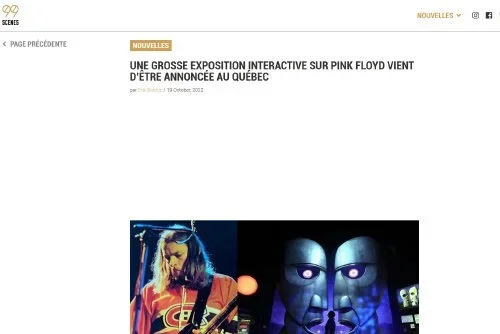 Une grosse exposition interactive sur Pink Floyd vient d’être annoncée au Québec