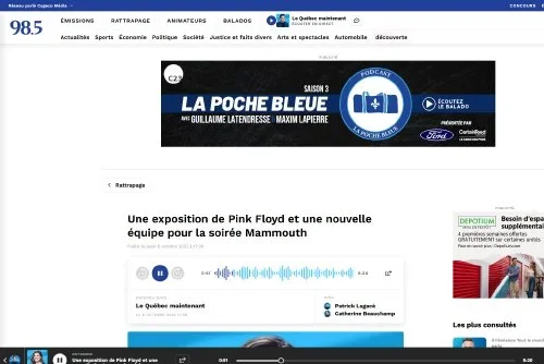 Une exposition de Pink Floyd et une nouvelle équipe pour la soirée Mammouth